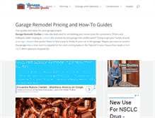 Tablet Screenshot of garageremodelguides.com